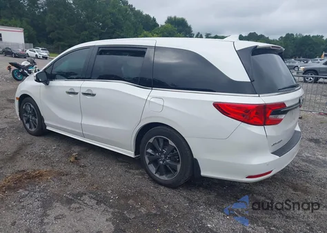2023 Honda Odyssey Elite z USA, uszkodzony, nr VIN 5FNRL6H91PB008270